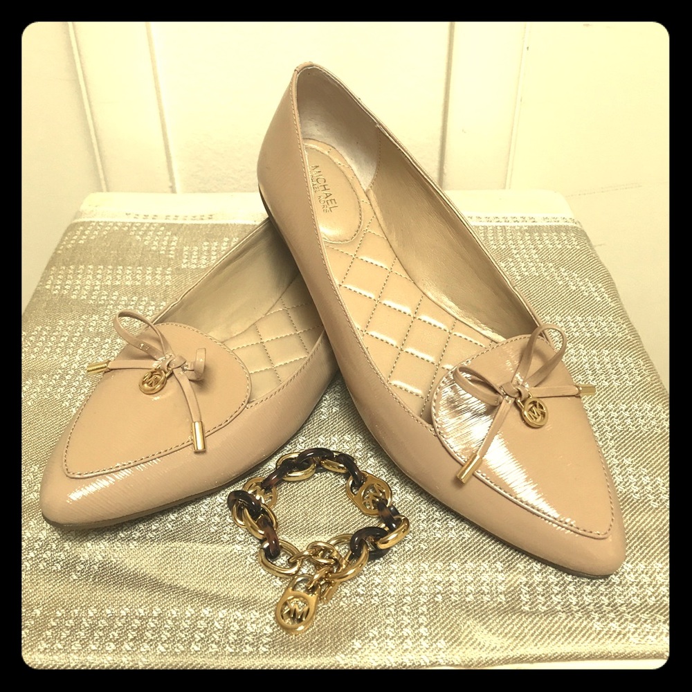 MK Nancy beige shoes.